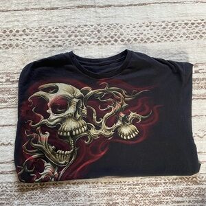 Men’s Y2K Grunge Affliction T-Shirt Sz Large